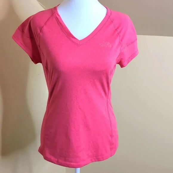 The North Face Women's Small Pink Flash Dry T Shirt - Picture 1 of 8